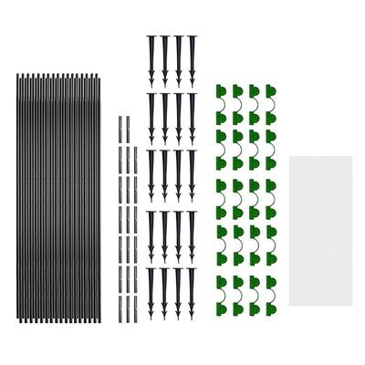 Greenhouse Hoops Grow Tunnel Rust-Free Garden Hoops Frame Row Cover for Garden Netting Raised Bed Plant Shade