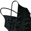 Backless Strapless Maxi Dress Women Summer V Neck Ruffles Side Slit Bodycon Party Dresses Black Red Evening Robes