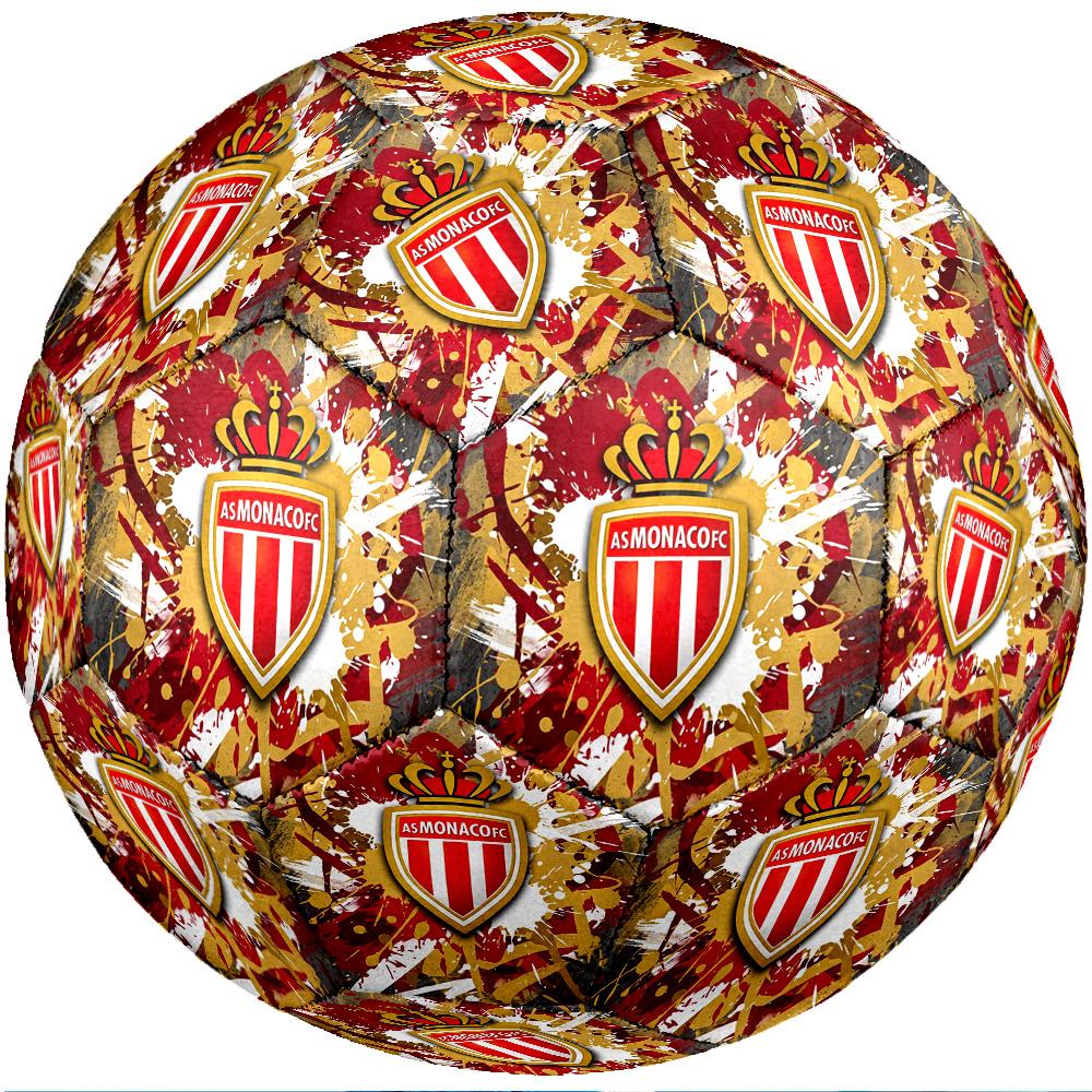 Monaco FC Size 5 Standard Football Durable Training Match Soccer Ball for Adult Outdoor Sports