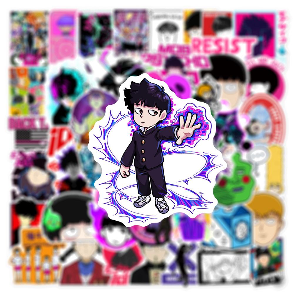 10/30/50pcs Japanese Anime Mob Psycho 100 Stickers Cartoon Kageyama Shigeo Decals DIY Skateboard Phone Luggage Sticker Toy Gift