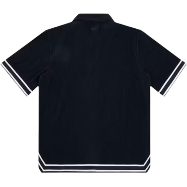 Nike Kobe Pleated Short-Sleeve Basketball Top Black/White Men Tops IB0020-010