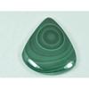 31X37X05MM Natural Green Malachite Pear Shape Cabochon Loose Gemstone 73Cts. G-256