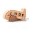 Montessori Baby Toys Wooden Bus Education Building Blocks Montessori Toys For Kids Wooden Toys Children Cartoon Blocks Car Gifts