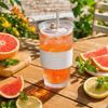 Glass Tumbler Set 560ml Large Capacity Cold Coffee Cup with Straw Lid and Sleeve Leak Proof Aesthetic Drinkware Suitable for Coffee Bar Accessories