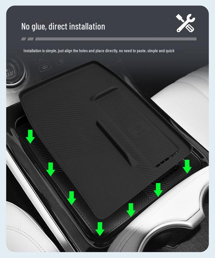Jetour L7 PLUS Wireless Charging Silicone Pad (2024-2025) - Non-Slip Car Interior Mat