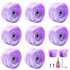 FourWheel Skate Wheels High Elastic Roller Replacement Shock Absorbing White 8