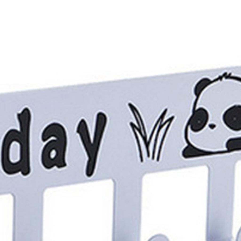 6 Hooks Over The Door Hooks Strong Load Bearing Capacity Space Saving Metal Door Hanger Hooks for Coat Hat Bag White