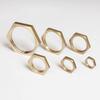 10Pcs Hexagonal Shank Cap Flange Nut Brass Water Tank Joint  Plumbing Fastening Accessories