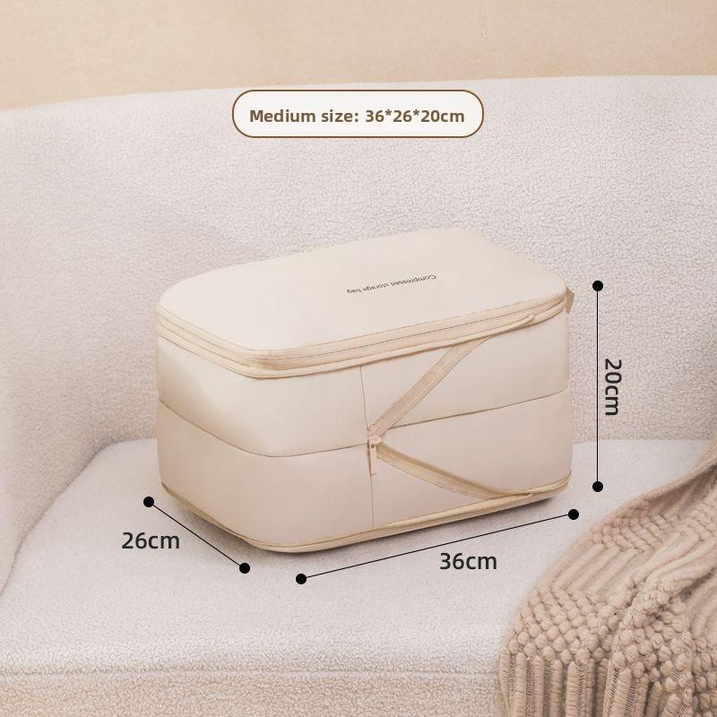 Travel Clothes Organizer Bag With Double Layer Compression For Packing And Storage