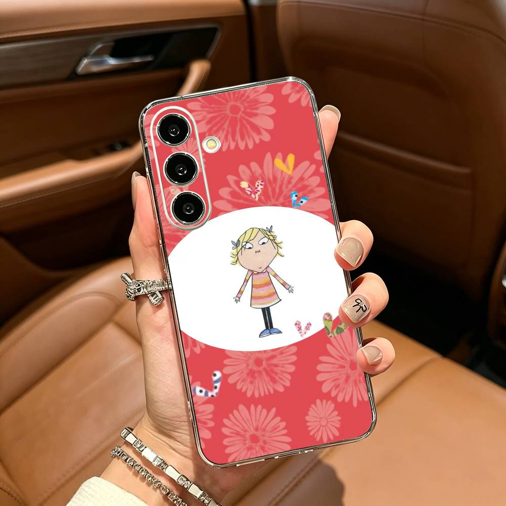 Animation Charlie and Lola Clear Phone Case for Samsung Galaxy A71, A70, A52, A51, A40, A30 Samsung a12