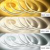 LEKE COB Flexible LED Strip Light, High Density, 3m, 320 LEDsm, Warm White (3000K), DC5V, 180°, CRI90, Double-Sided Tape, Deformable and Cuttable,