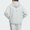 Adidas SS24 Z.N.E. Hoodie Jacket With Solid Color Logo Men Sportswear Light-Grey IQ1378