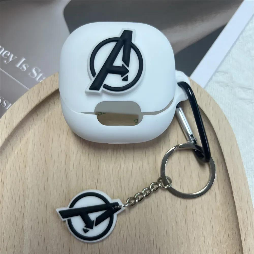 New For Anker Soundcore Liberty 4 NC Headphone Case Cartoon Silicone Blutooth Earbuds Charging Box Protective Shell With Keyring