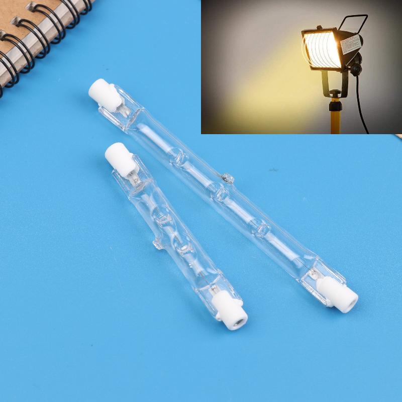 1 Piece J Type Halogen Light Bulb 360° Beam Angle R7S Halogen Linear Light Bulb For Ceiling Cabinet And Desk Construction Lights