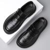 New Casual Leather Shoes Men's Breathable Formal Wear Business Men's One-pedal Trendy Doudou Shoes