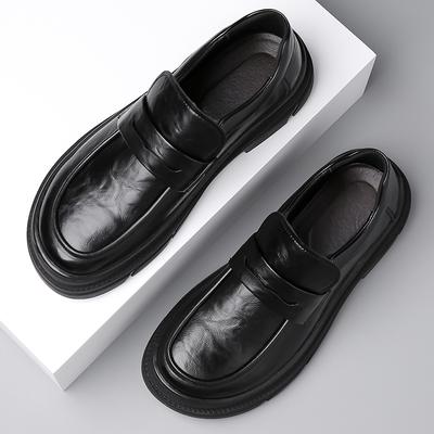 New Casual Leather Shoes Men's Breathable Formal Wear Business Men's One-pedal Trendy Doudou Shoes