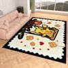 Indoor Rug, Faux Cashmere, Pikachu 3D Print, Soft Water Absorbent, Christmas Household Floor Mat