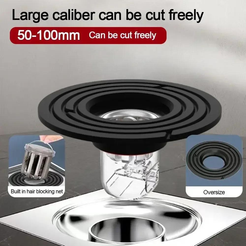 Anti Odor Floor Drain Core Insect Prevention Removable Basin Drain Filter Seal Stopper Drain Cover Kitchen Bathroom Accessories