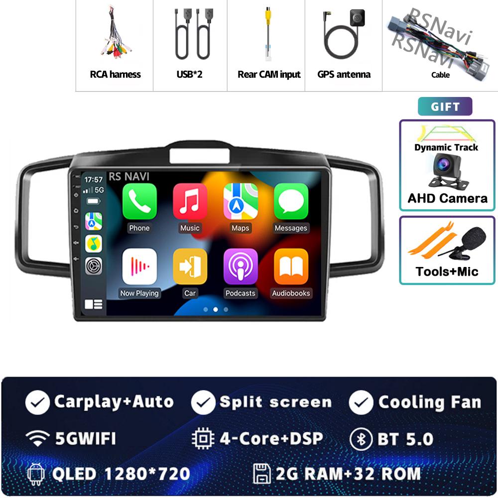 

Android 14 Carplay Auto для Honda Freed 1 Spike 2008 - 2016 Автомобильный радиоплеер Мультимедиа стерео Навигация 4G+WIFI BT DVD 2 DIN