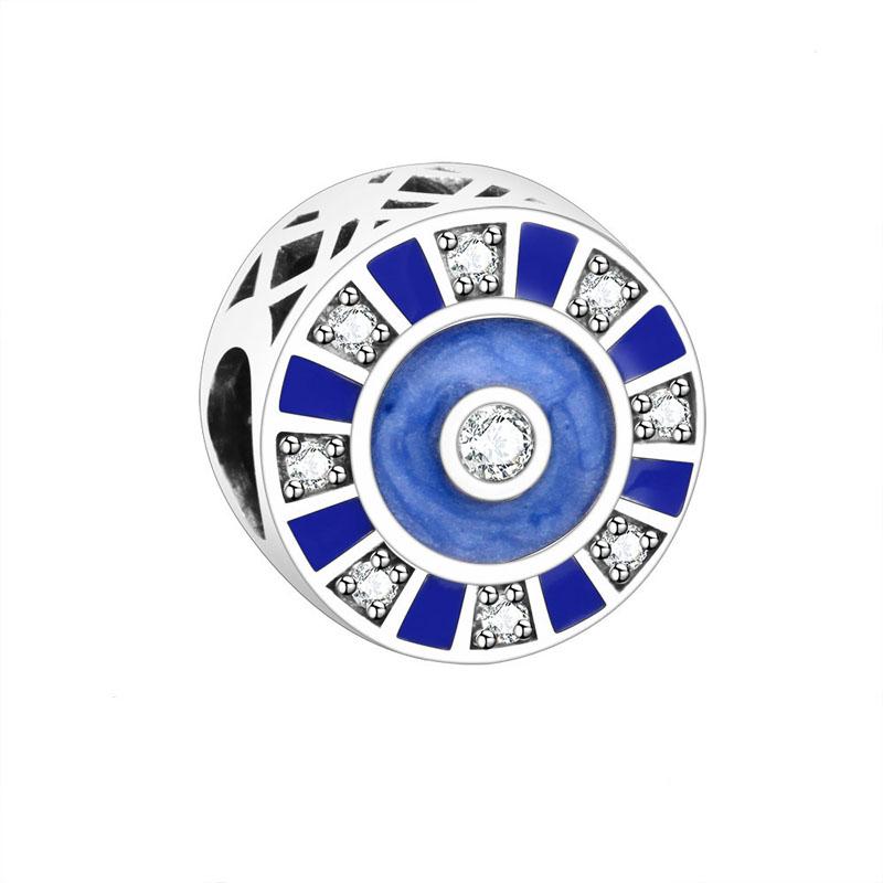 Fine Blue Starry Sky Series Astronaut Star & Crescent Moon Mysterious Alien Sun Fit Original Bracelet Diy Jewelry Gifts