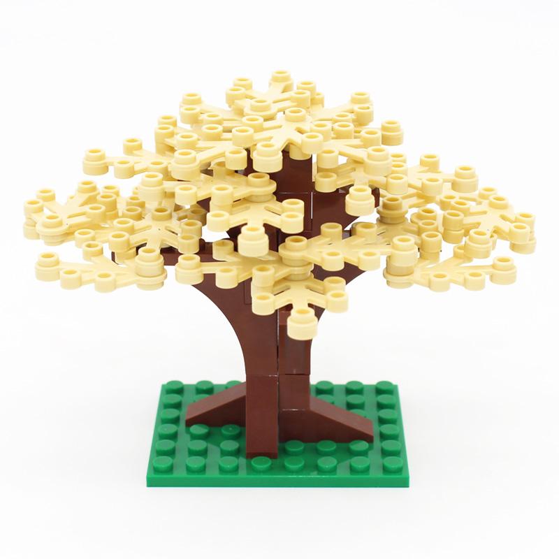 Street View Children's Toys Tree Stools Plants Toy Gifts Flowers Colorful tree Compatible MOC Accessories City Building Blocks Children's Park