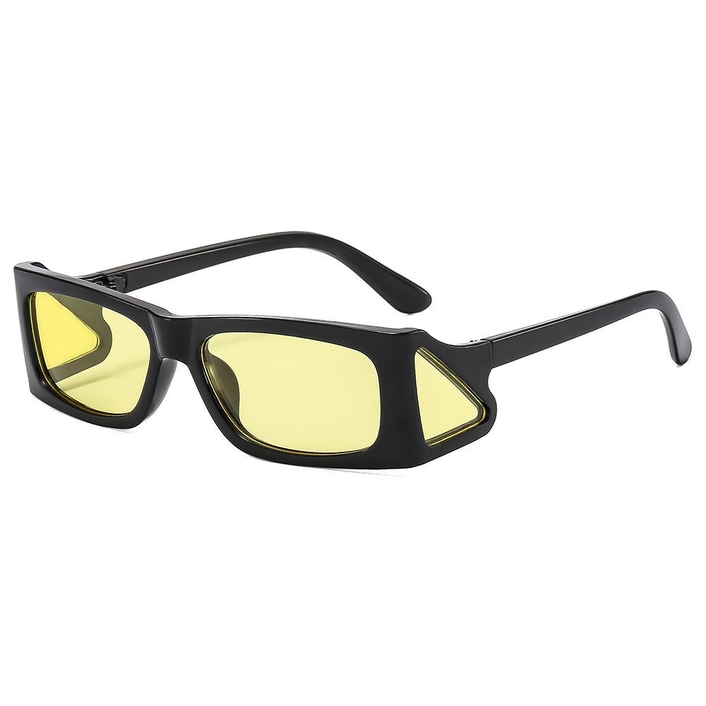 

Luxury Unique Rectangular Leopard Pattern Female Sunglasses Millennium Style Stylish Punk Retro Side Lens Outdoor Male Sun Eyewear UV Protection 400 as picture