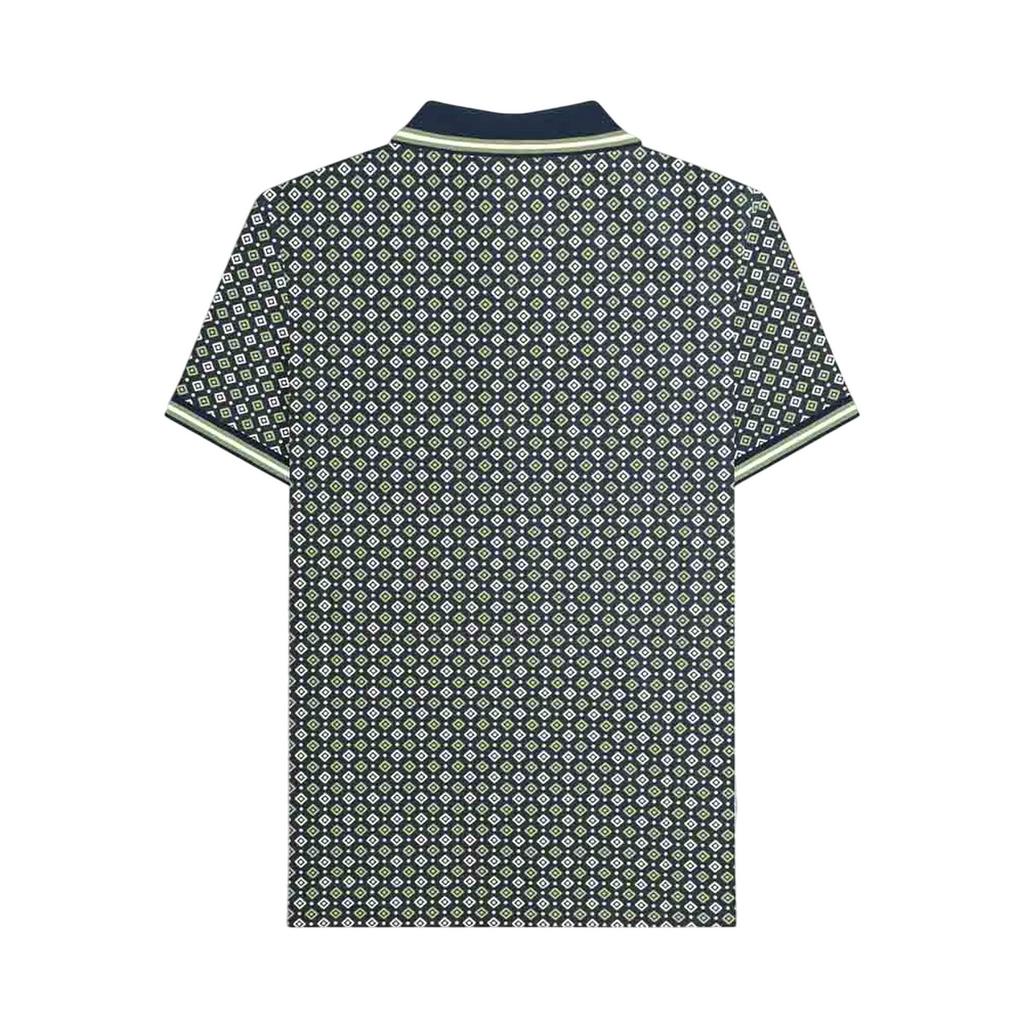Lambretta Mens Geometric Polo Shirt