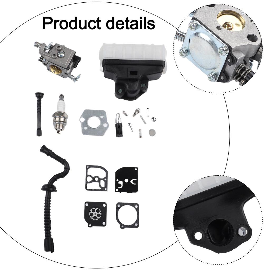 Chainsaw Maintenance Chainsaw Carburetor Replacement Carburetor Set Air Filter Set Includes Oil Line Optimized Fuel Delivery