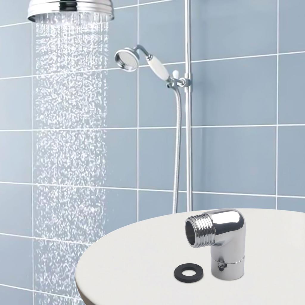 Adjustable Degree Shower Head Elbow Adapter Wall Mounted