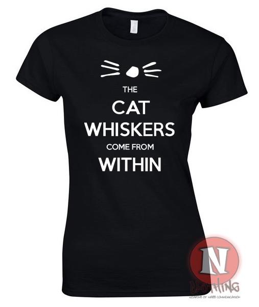 Dan Et Phil The Cat Moustaches Viennent From Within Femmes T-Shirt