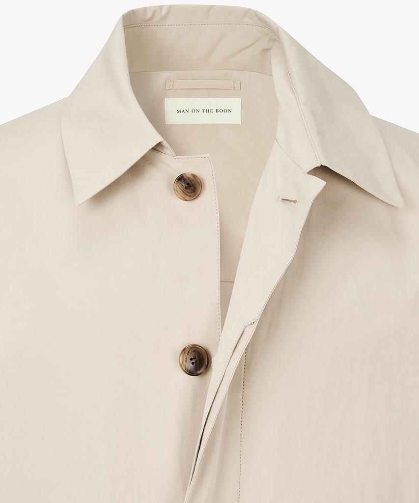 Man On The Boon Hidden Button-Up Paper Yarn Coat_Beige 4716109002