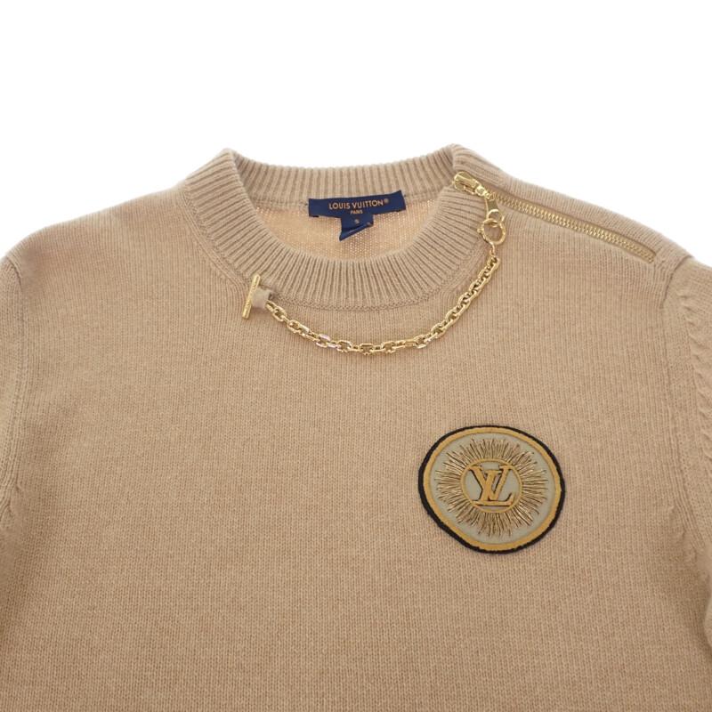 LOUIS VUITTON  1ABYR9 S sweater beige sabre cashmere/wool Women