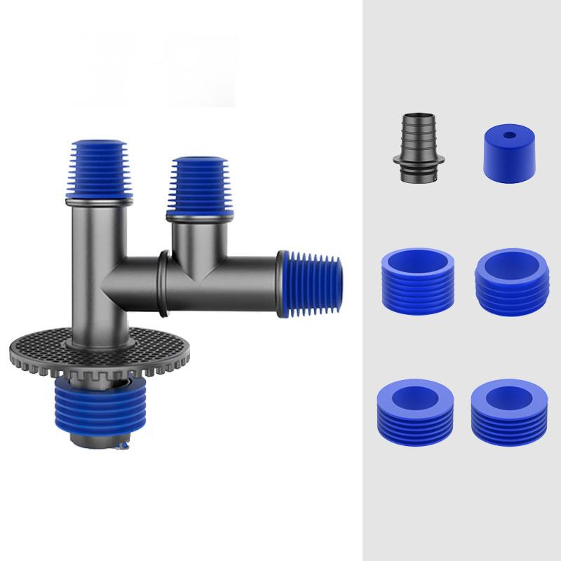 Washing Machine Drain Pipe Floor Drain Joint Bathroom Drainage Pipe Deodorizing And Anti-overflow Dryer Special Three-way Cover