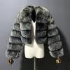 European and American Fur Manufacturers Imitation Fox Fur Jacket Women's Lapel Long-sleeved Fur Splicing Top Spot