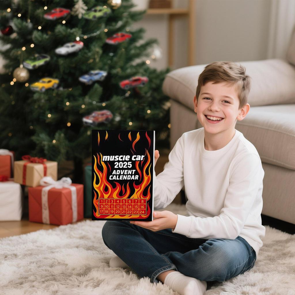 2D Flache Flugzeugbox 24-teilige Serie Adventskalender Weihnachts-Countdown