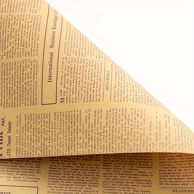 

2 упаковки 38 шт./упаковка Винтажная ностальгическая английская газета Крафт-бумага Английская газета Подарочная цветочная упаковочная бумага для букета фиолетовый