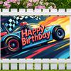 Colorful Wall Decor Attractive Easy-to-Hang Lightweight Backdrop Unique Happy Birthday Banner for Celebration