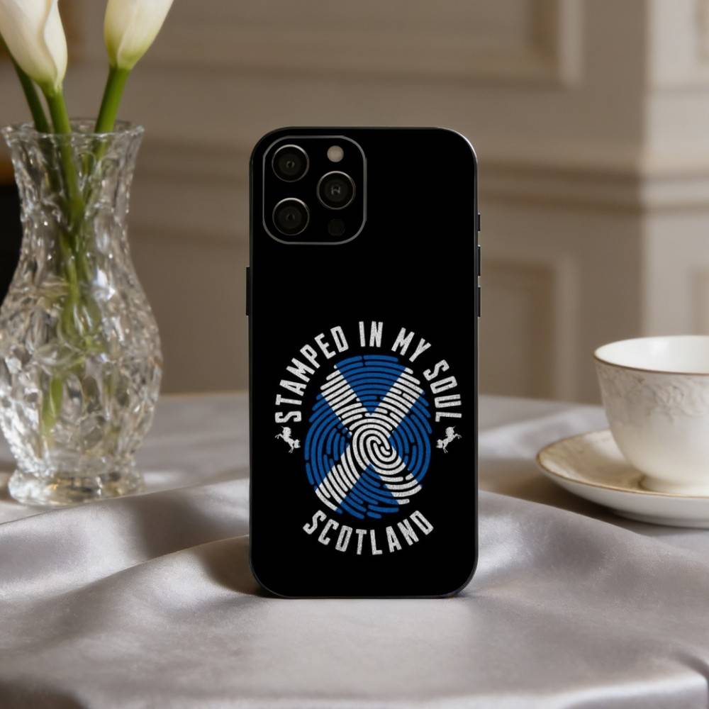 S-Szkocja S-Szkocki-H F-Flaga Etui na Telefon Dla iPhone 17,16,15,14,13,12,11 Plus,Pro Max,XS,Miękki Silikon Czarna Pokrywa