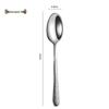 Ru Han 304 Stainless Steel Diamond Texture Dinner Spoon