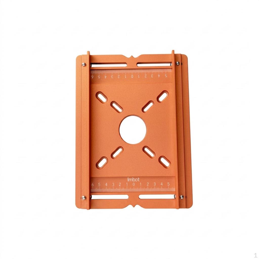 Router Base Plate with Side Rails Aluminum Template PrecisionAligned for Woodworkers,