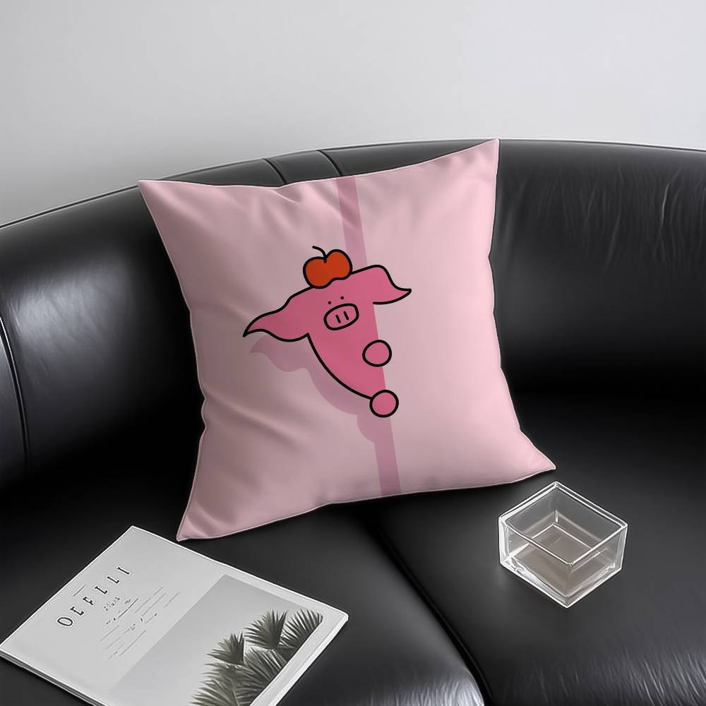

Peek-a-Boo Animals Pillow Case Anti-dustmite Invisible zipper Sofa Bed 12x12Inch