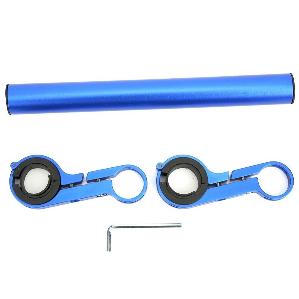 Aluminum Alloy Bicycle Handlebar Bracket Double Clamp 20cm Handlebar Extension Mount Multifunction Bike Handlebar Extender