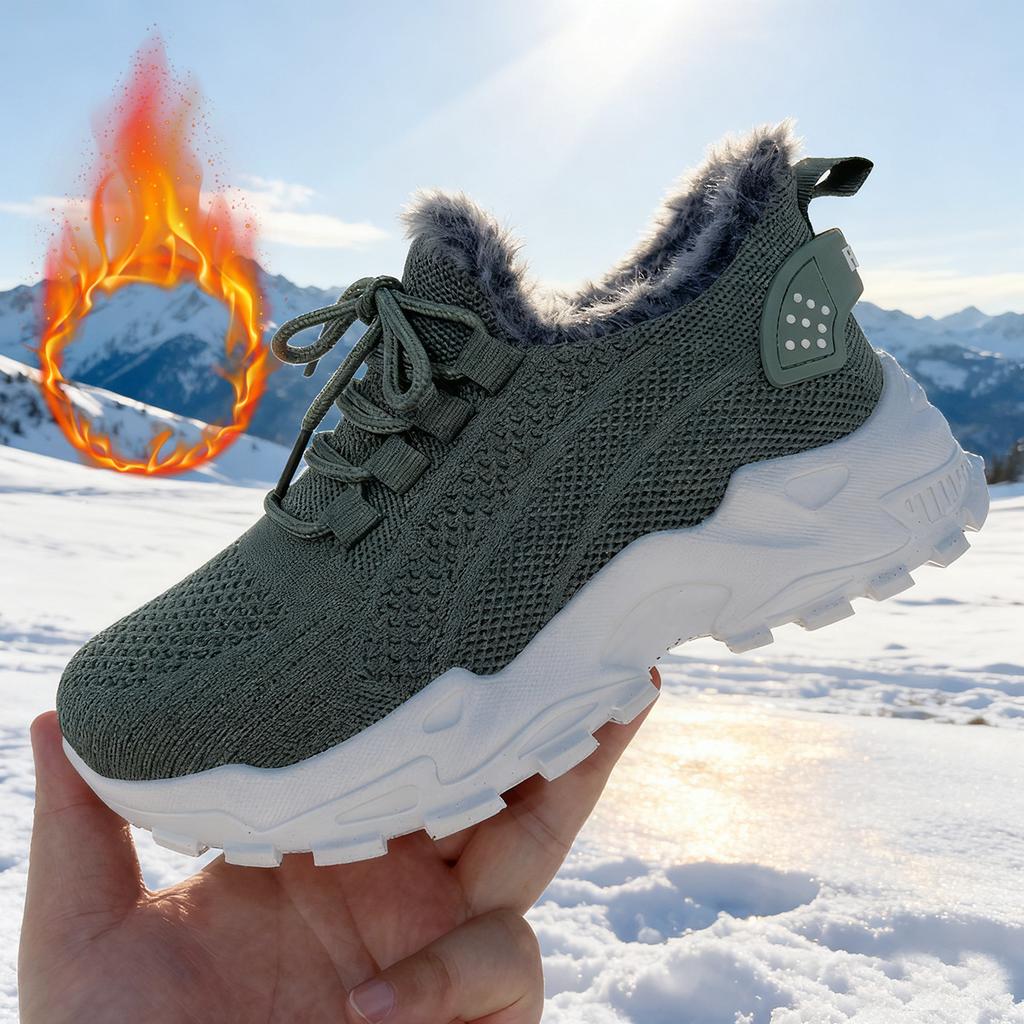 Bomullssko Damesko i store størrelser Dameboots, Kuldebestandige og varme bomullsboots med tykk fløyel og snøstøvler