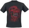 T-shirt in Cotone con Stampa Logo Ritratto Bocca di Coltello di Alice Cooper Streetwear Hard Rock Girocollo Manica Corta Unisex