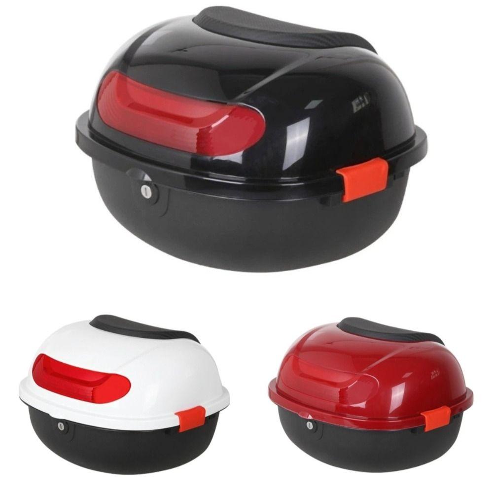 Lockable Motorcycle Trunk Plastic Motorbike Tail Trunk Universal Storage Case  Commuting