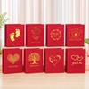 6 Inch 100 Pockets Photo Album Gold Stamped Insert Pocket Design Photo Storage Album Leather Surface Laminated Compatible