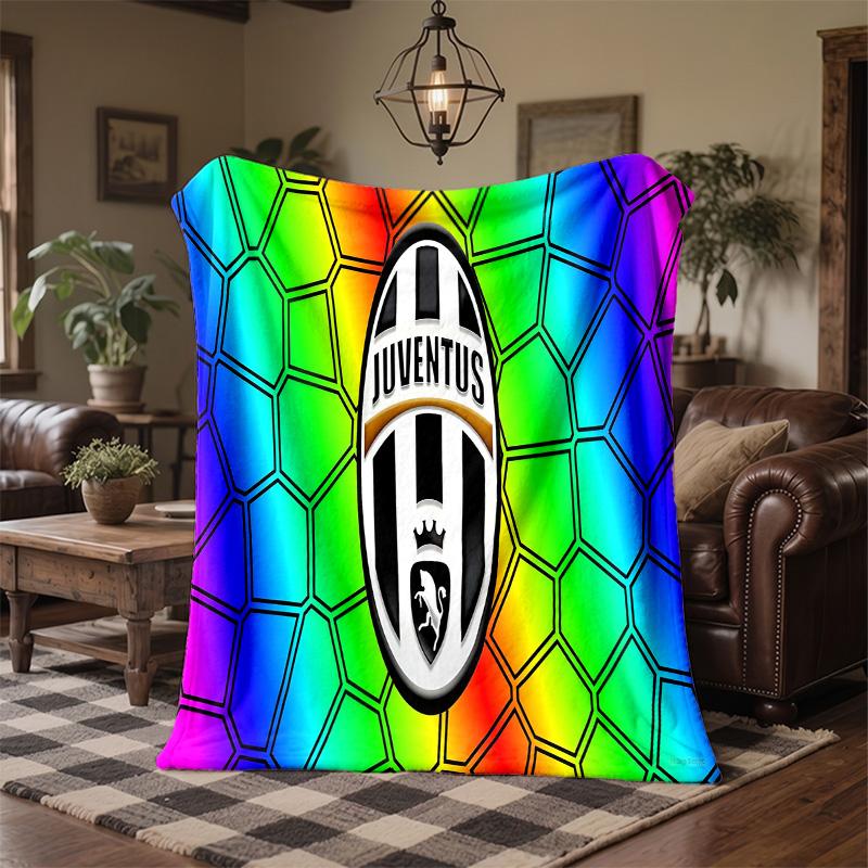 Juventus FC Print Flannel Blanket Soft Warm Sofa Bed Throw Blanket For Home Office Bedroom