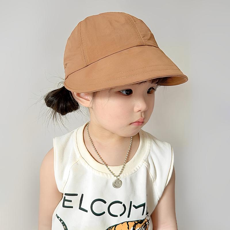 Summer Sun Hat Beach Toddler Baby Baseball Cap Kids Visor Cap For Girls Boys Travel Sun Cap Sun Protection Large Brim Cap