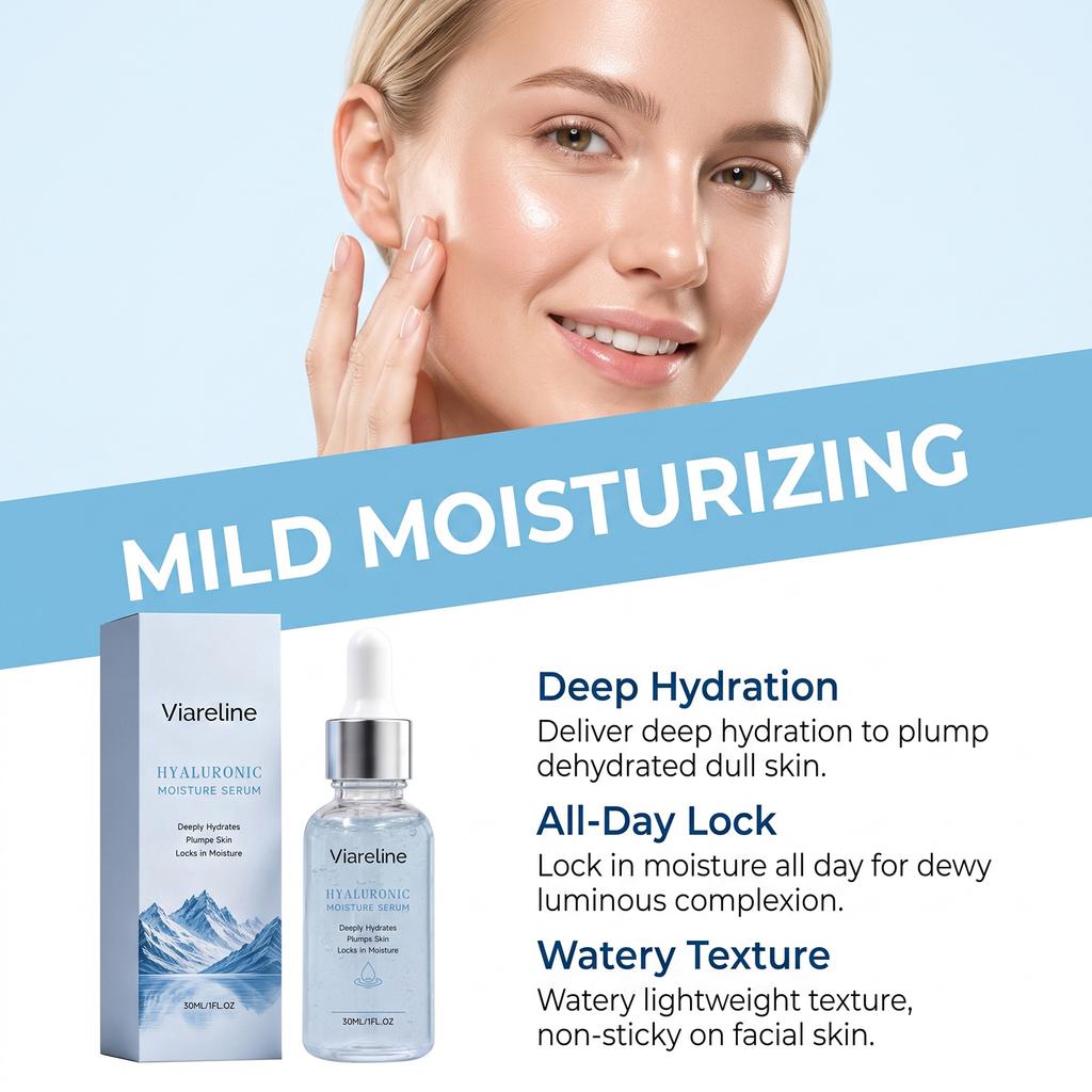 Hyaluronic Acid Hydrating Serum Deep Moisturizing Improve Dry Skin Boost Elasticity Gentle Facial Skin Care Daily Beauty Gift
