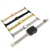 Band for Apple Watch Series 9 8 7 6 SE  Slim Milanese strap for iWatch stainless steel wire mesh chain girls wrist 40 41mm